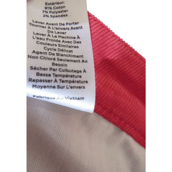 Talbots Red 5 Pocket Corduroy Jegging 16 - Picture 8 of 8